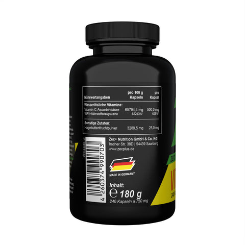 ZEC+ VITAMINA C + ROSA CANINA 240 capsule